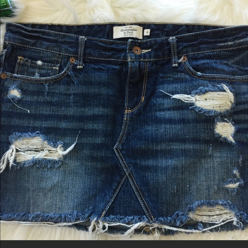 Denim mini skirt